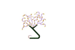Purple Snake Plant: Holiday Embroidery Review