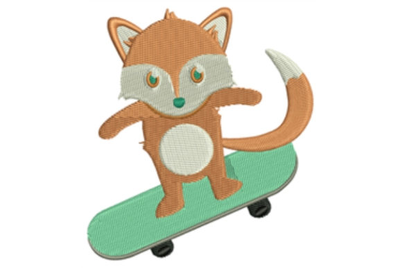 Skateboard Fox: A Seasonal Embroidery Design Worth Stitching